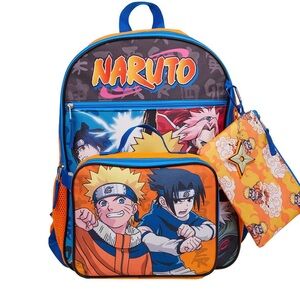 Naruto Anime Backpack with Pouch